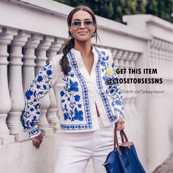 LAST ONE!!! BLOGGER FAVE!!! ZARA Linen Blend Jacket* - Picture 2 of 16